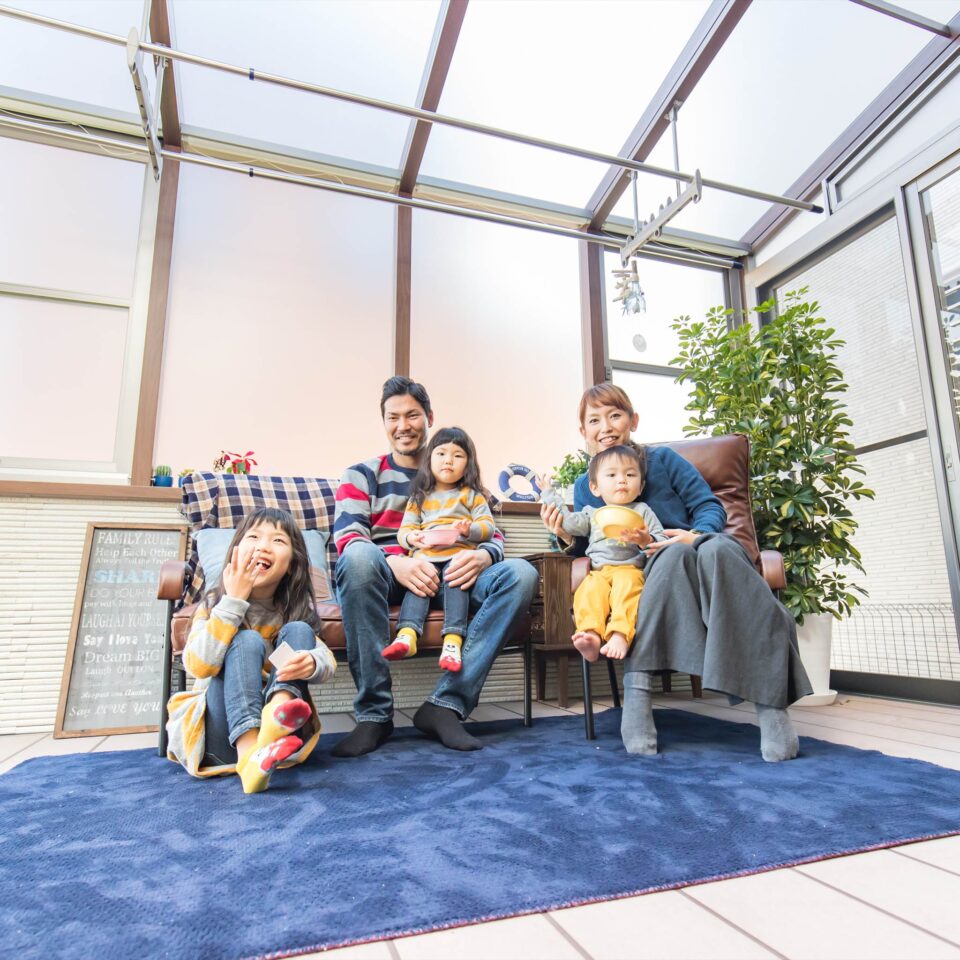 爽やかなビーチを彷彿とさせるマリンテイストの家